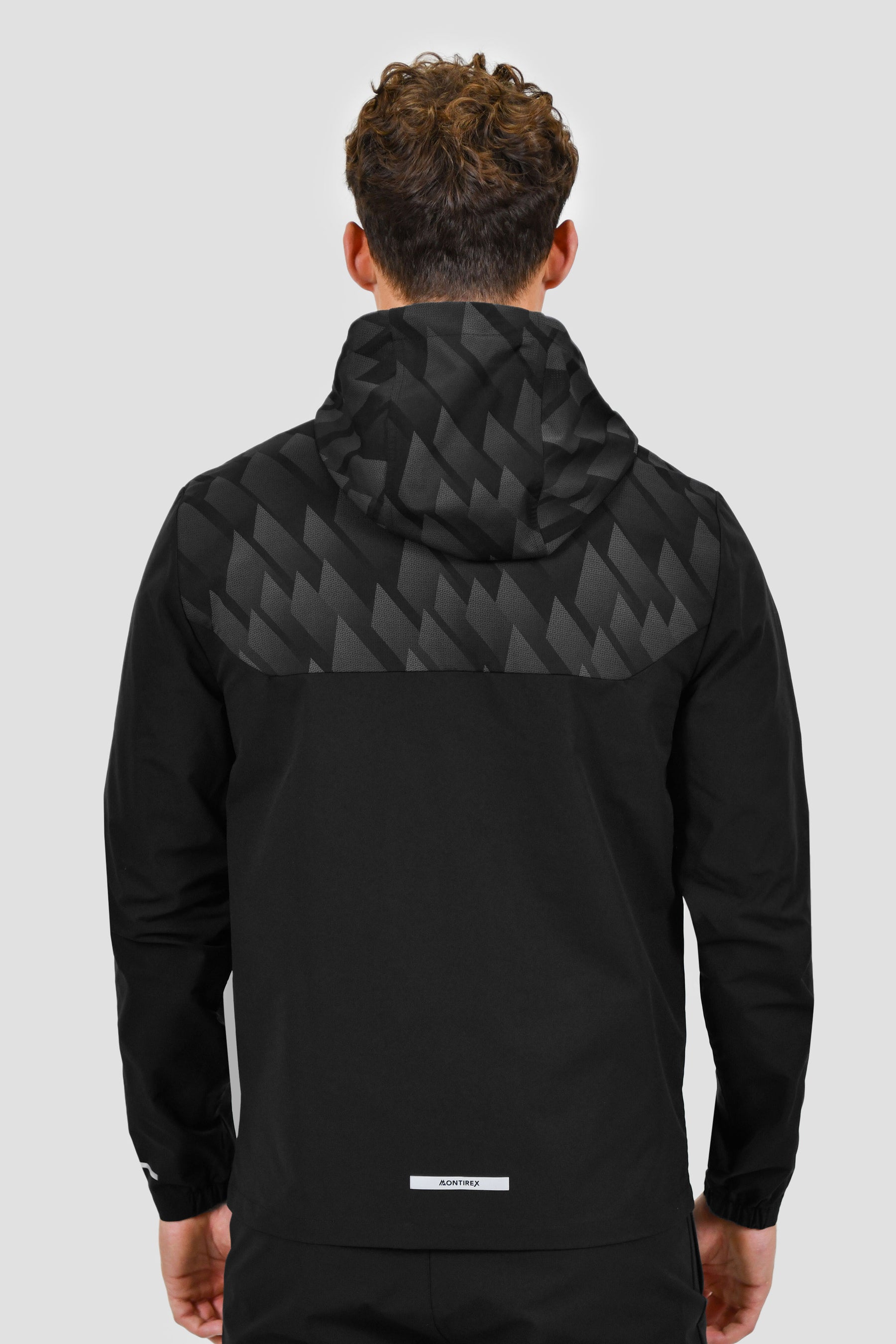 Men's Charge Print Windbreaker - Black/Asphalt