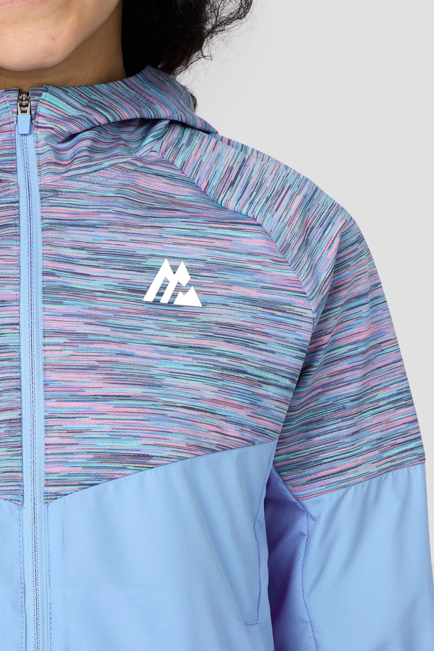 Girls Trail Windbreaker - Blue/Lilac Multi