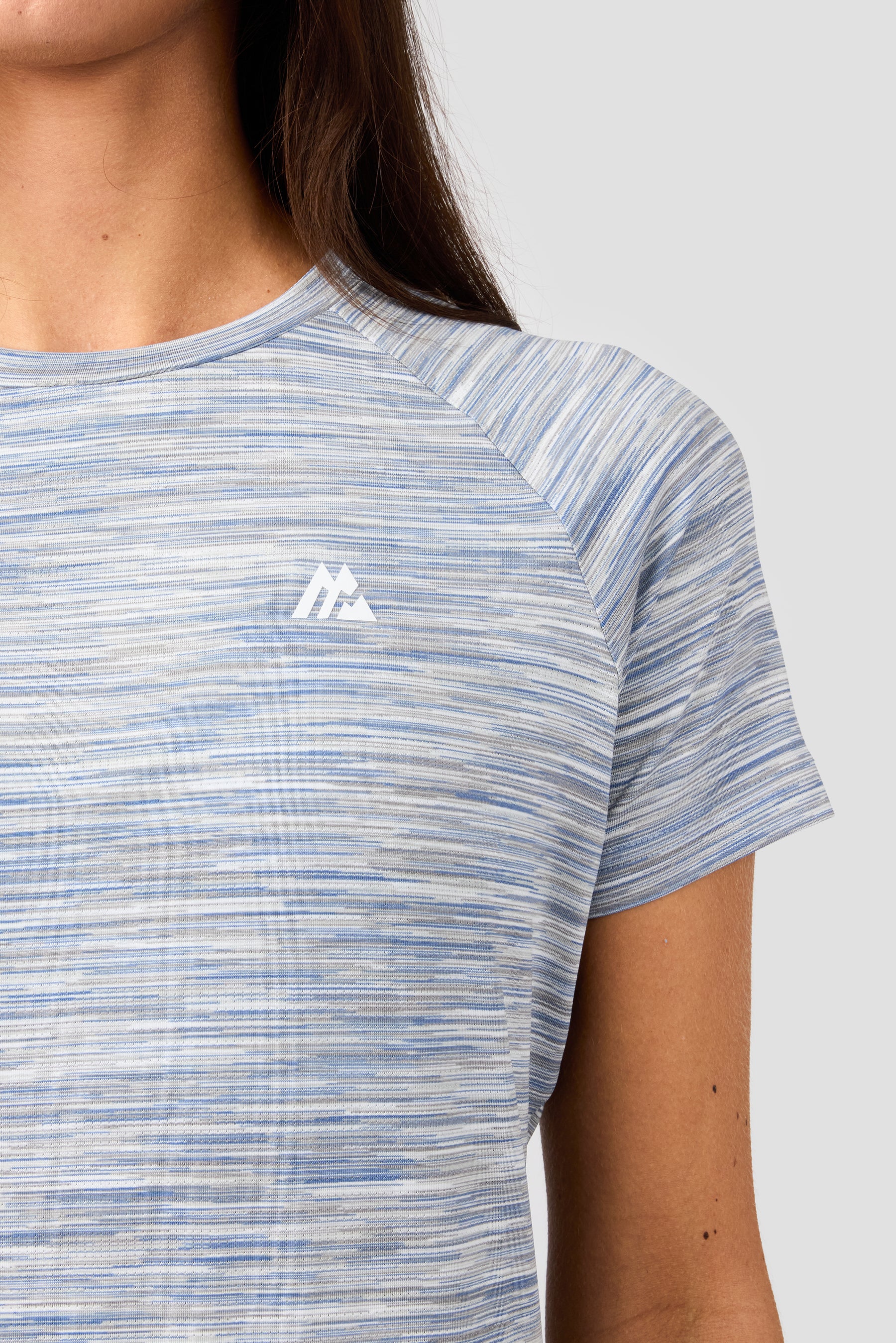Women's Trail T-Shirt - Light Blue/Grey Multi