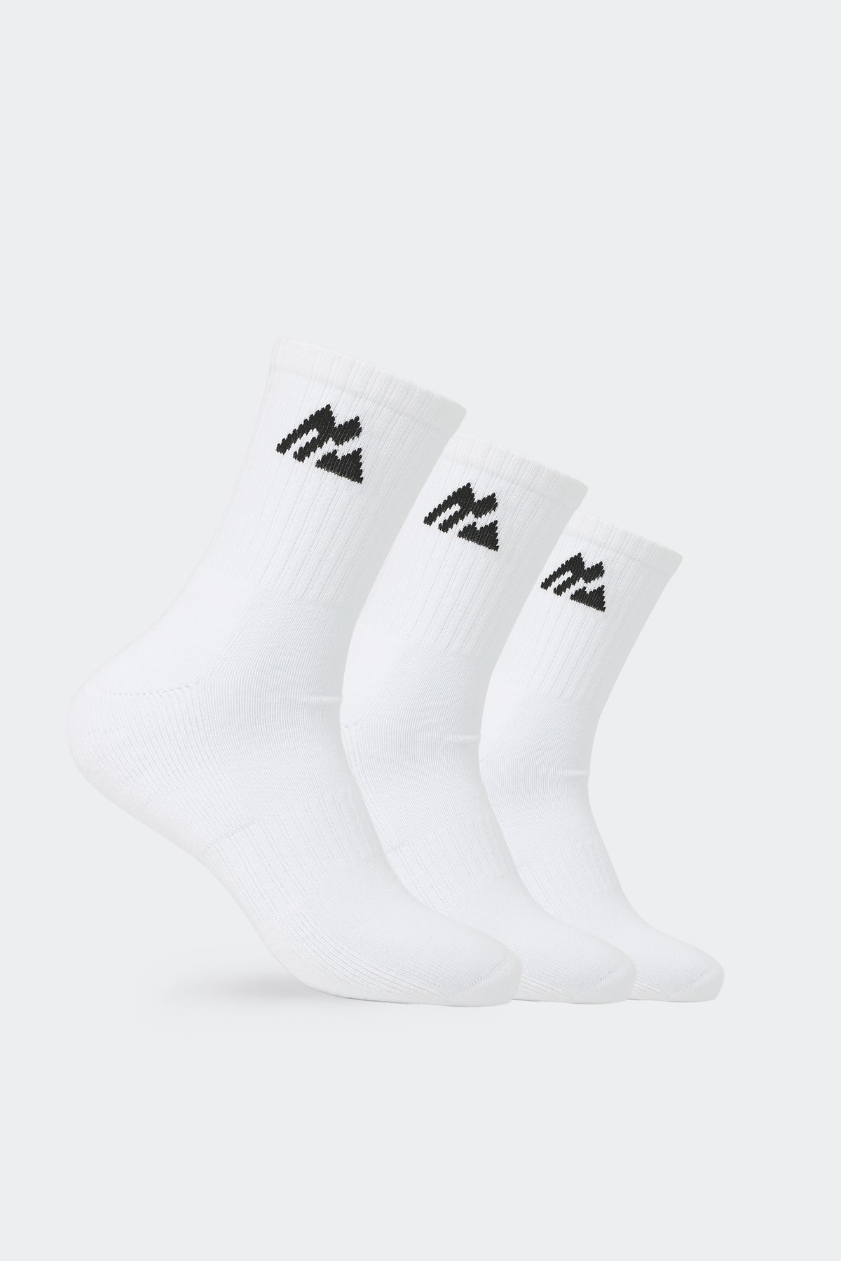 Men's Crew Sock 3 Pack - White