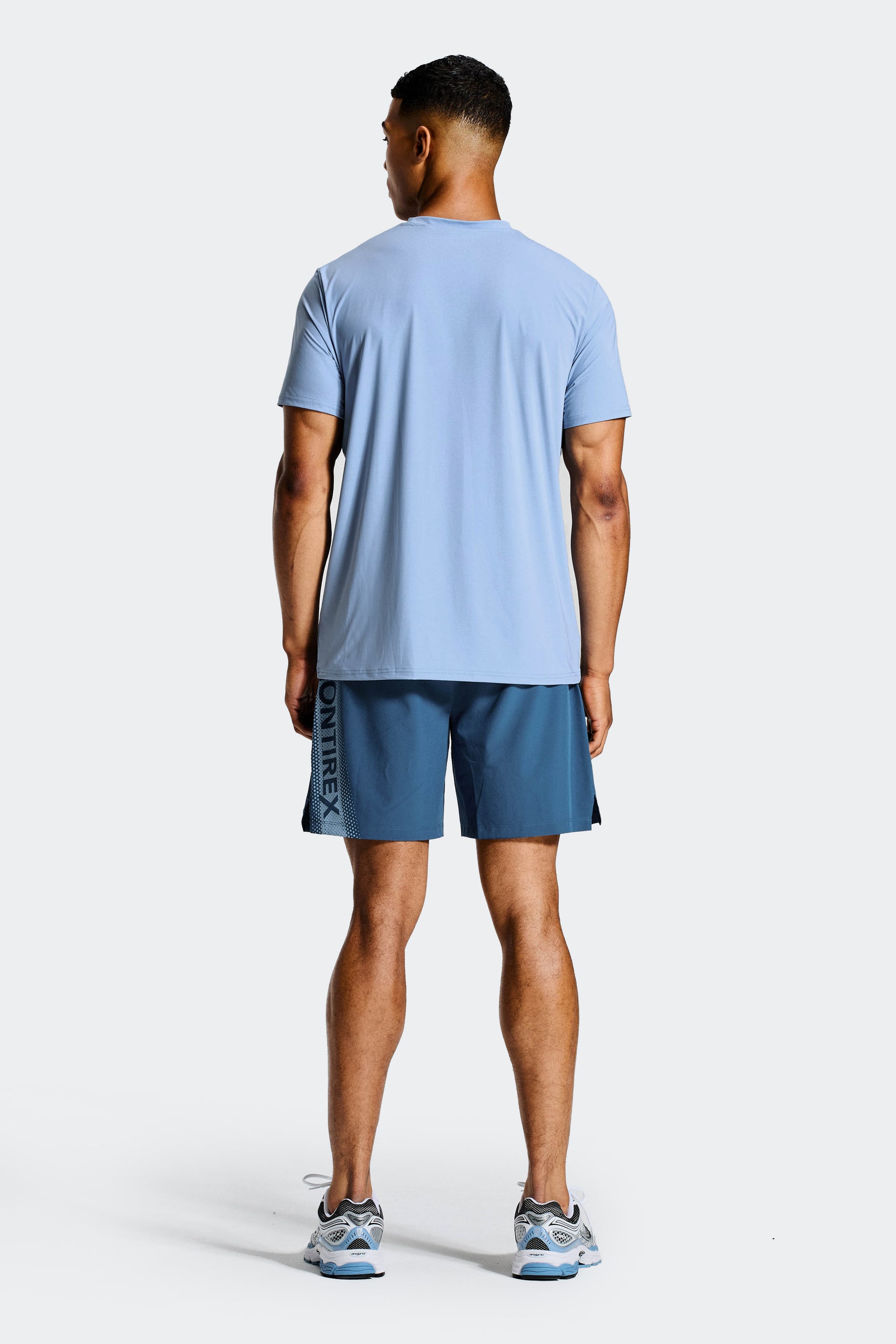 Pixel Short - Naval/Cloudy Blue