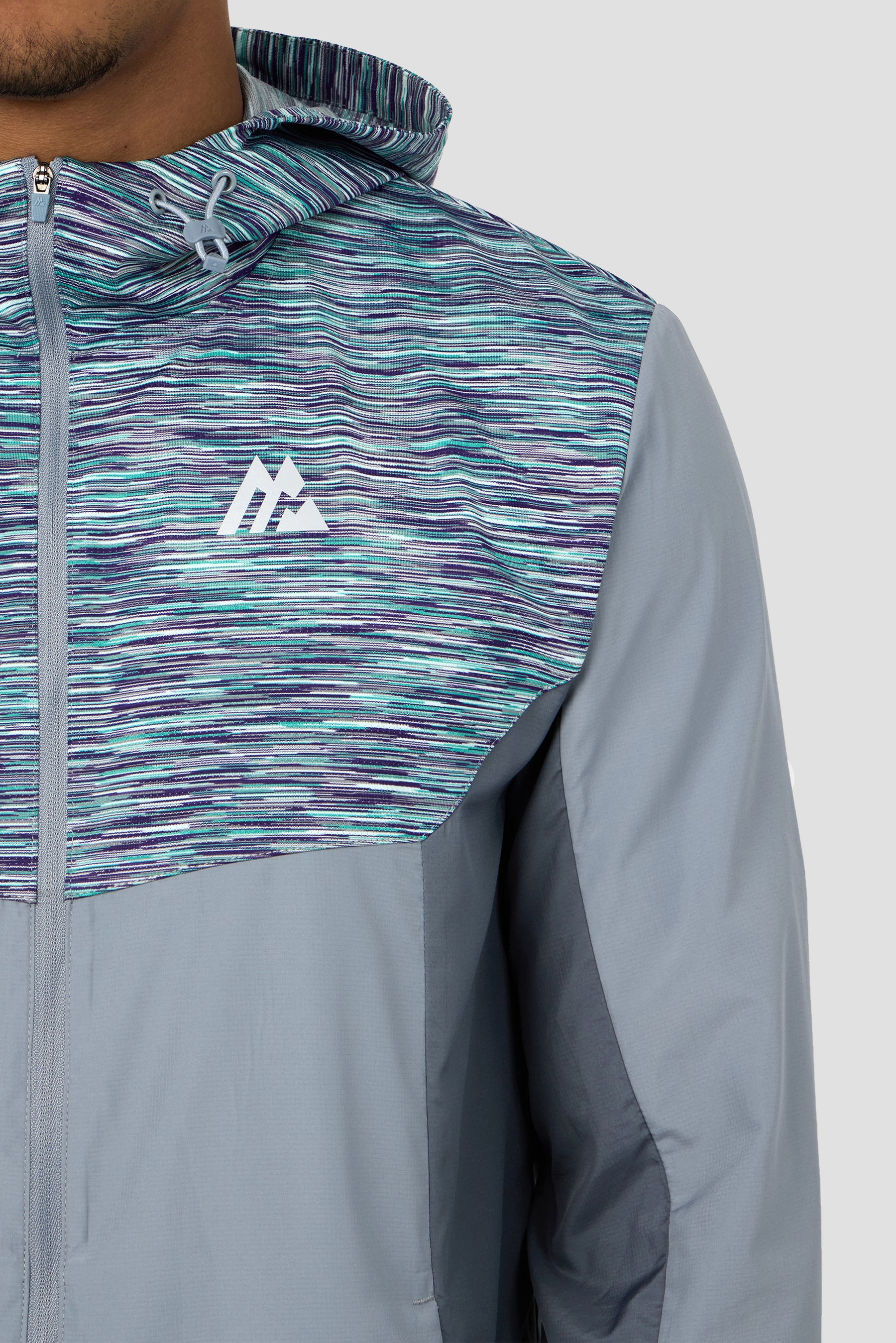 Trail 3.0 Windbreaker - Grey/Green/Purple