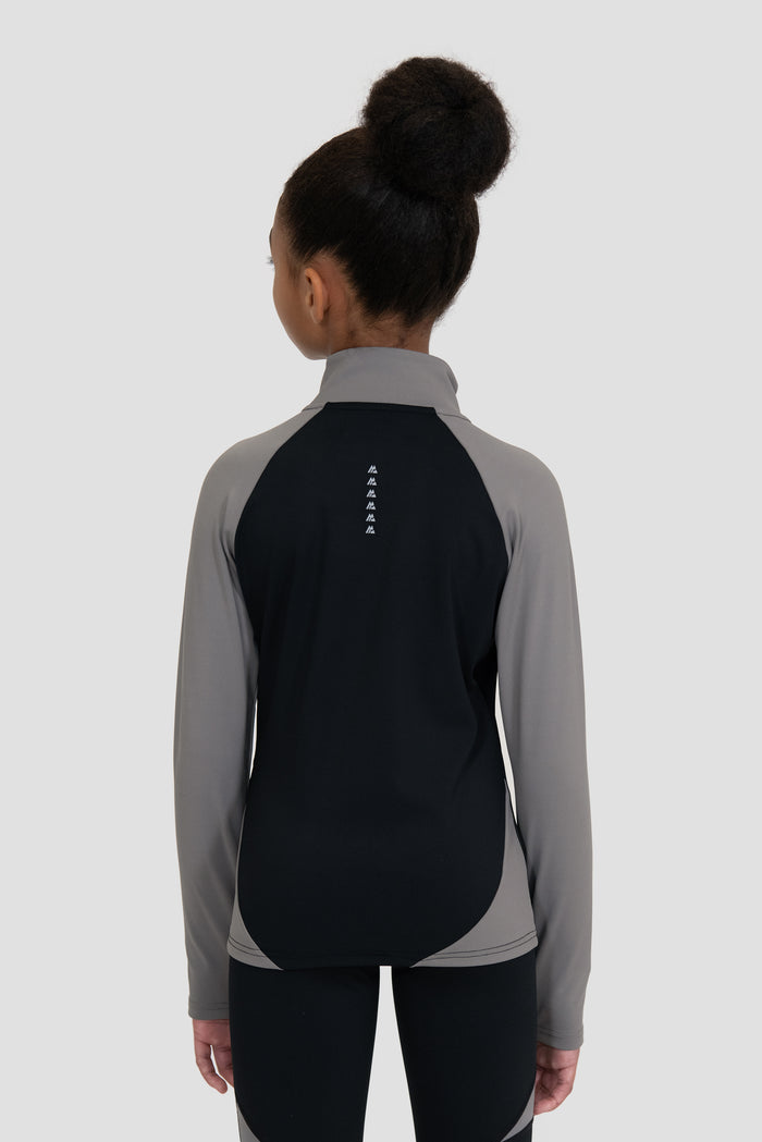 Dash 1/4 Zip - Black/Winter Sky