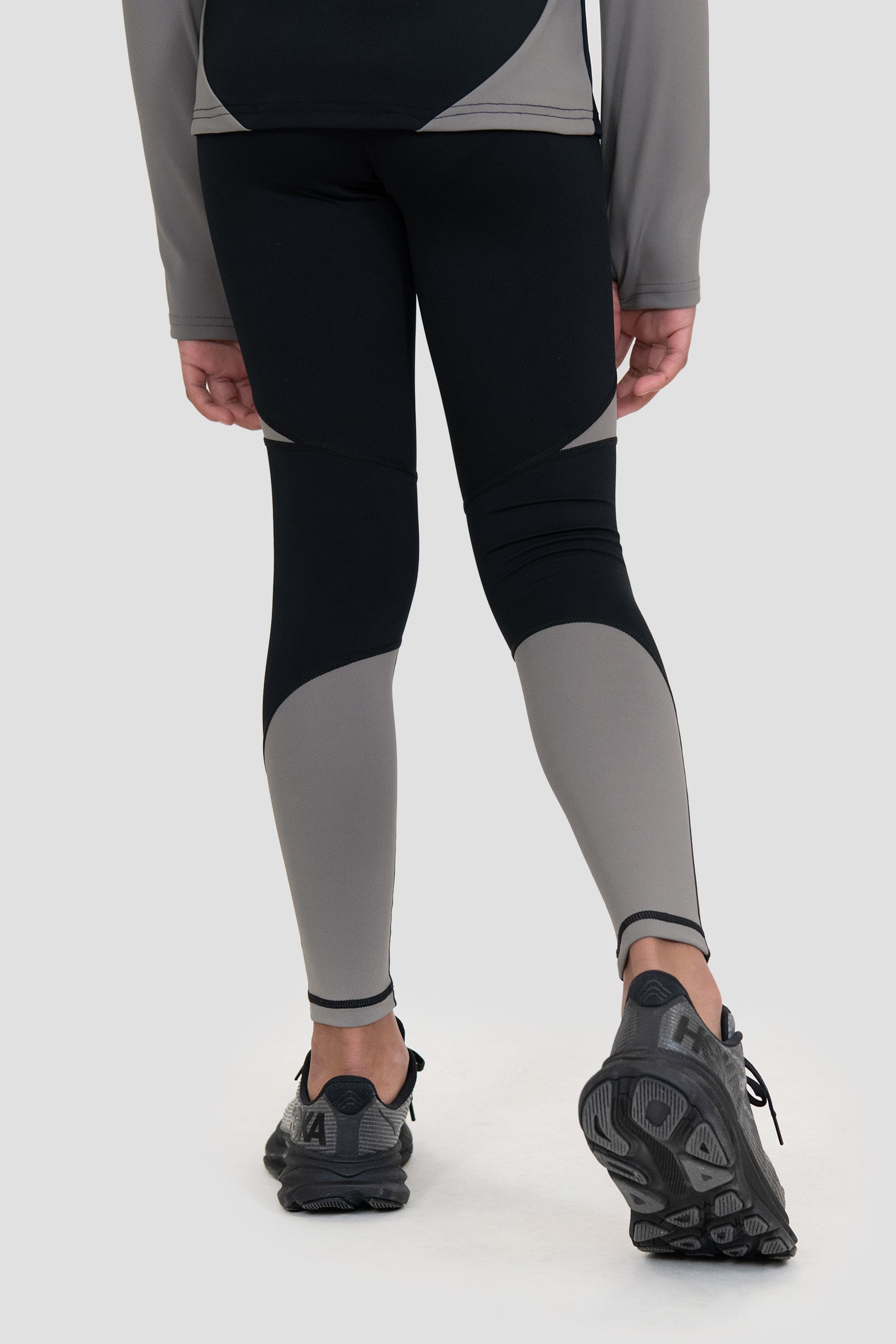 Girls Dash Legging - Black/Winter Sky