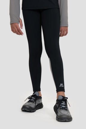 Girls Dash Legging - Black/Winter Sky