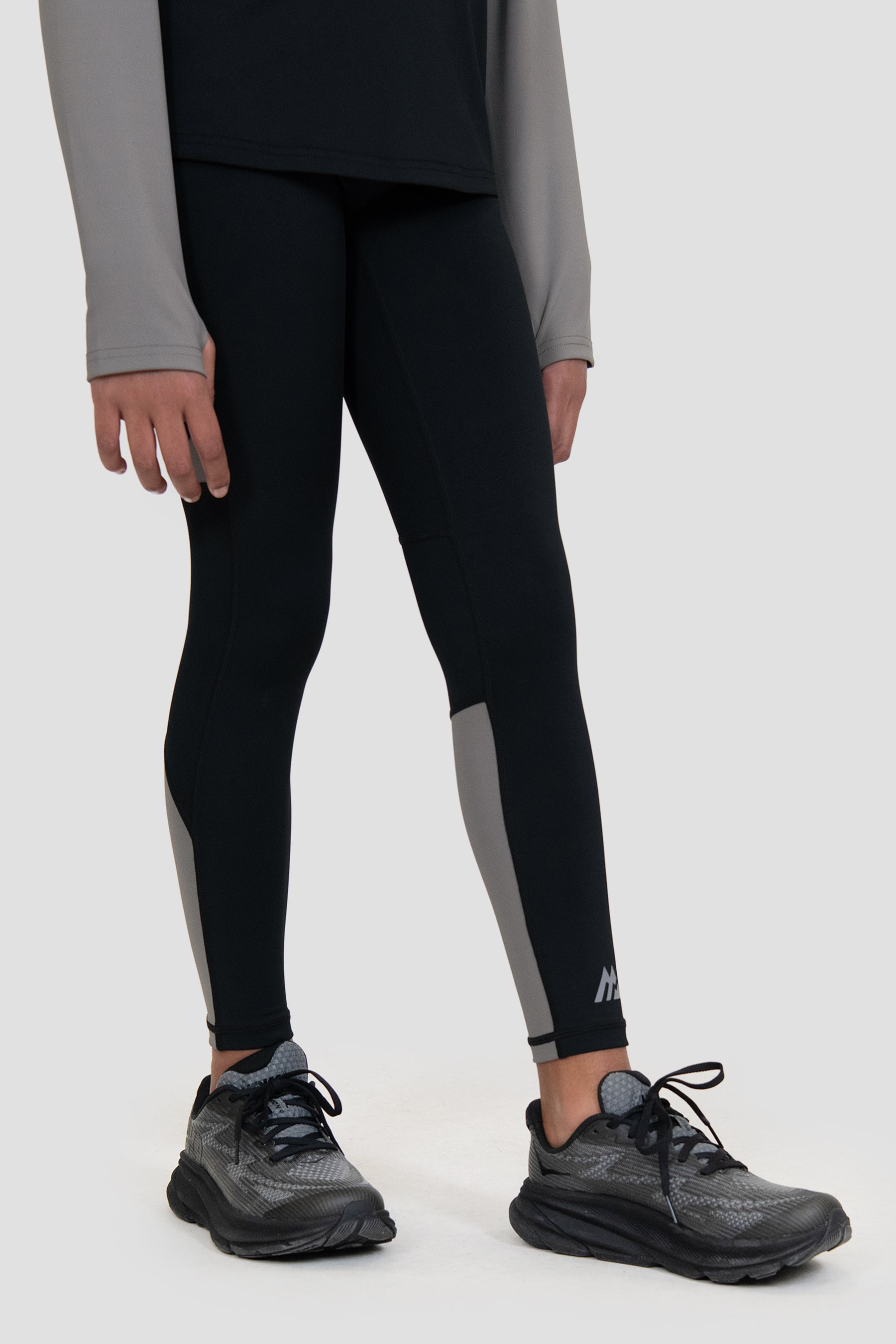 Girls Dash Legging - Black/Winter Sky