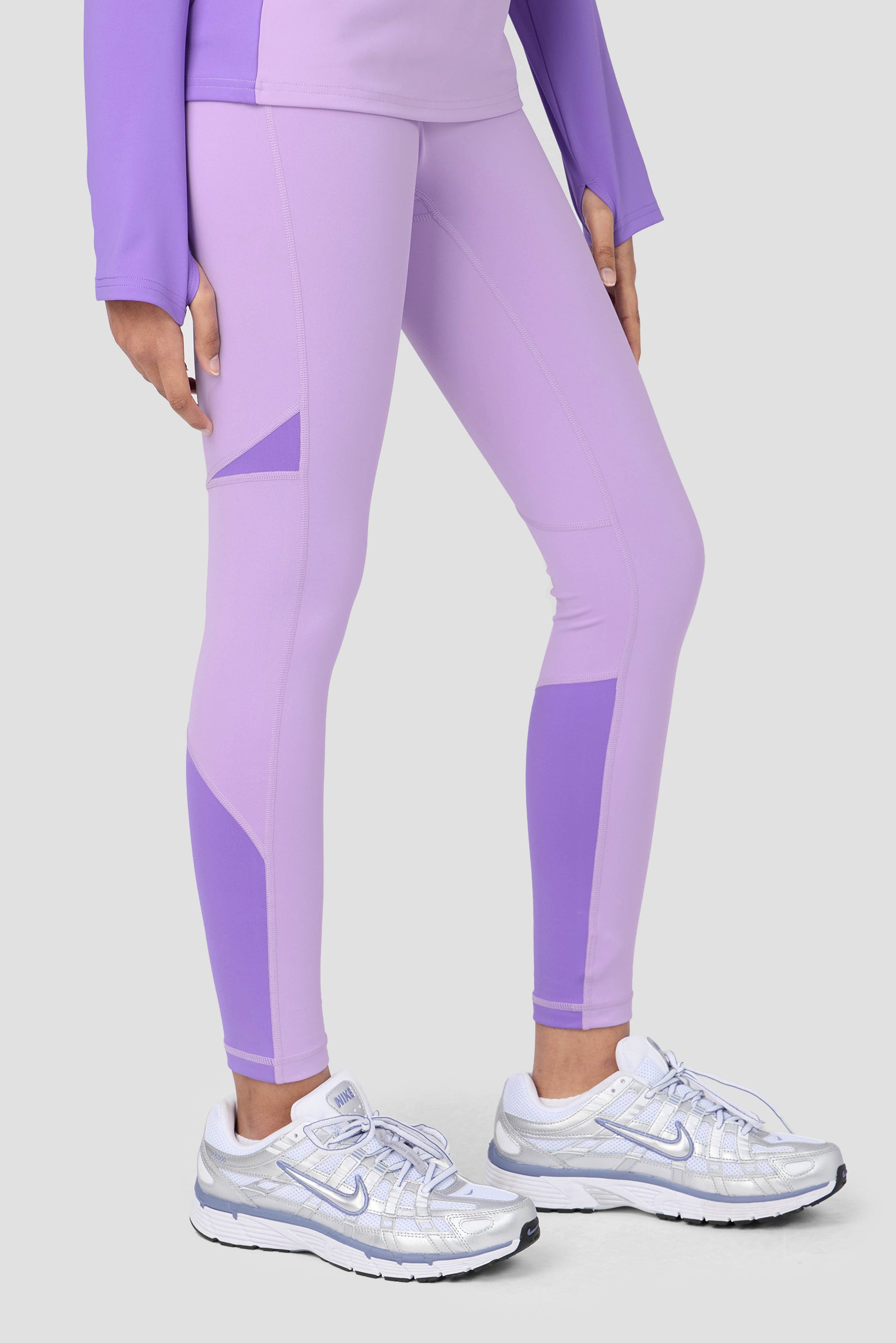 Girls Dash Legging - Parma/Royal Purple