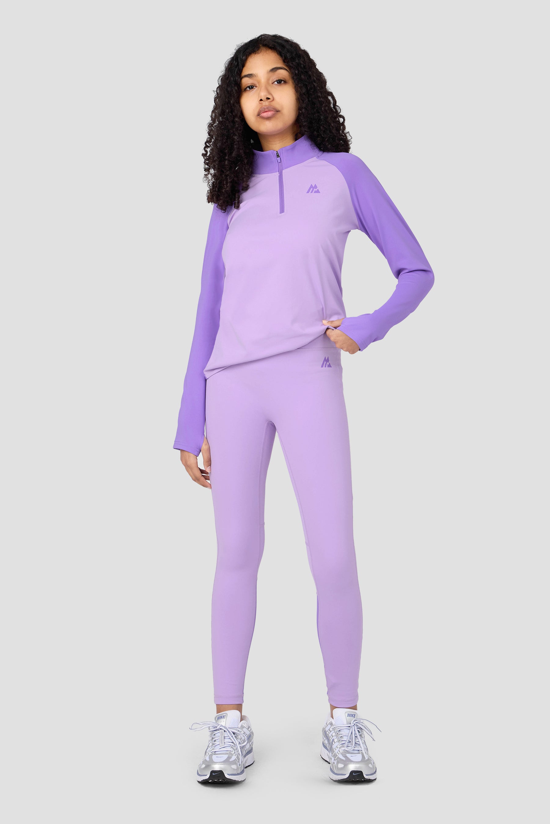 Girls Dash Legging - Parma/Royal Purple