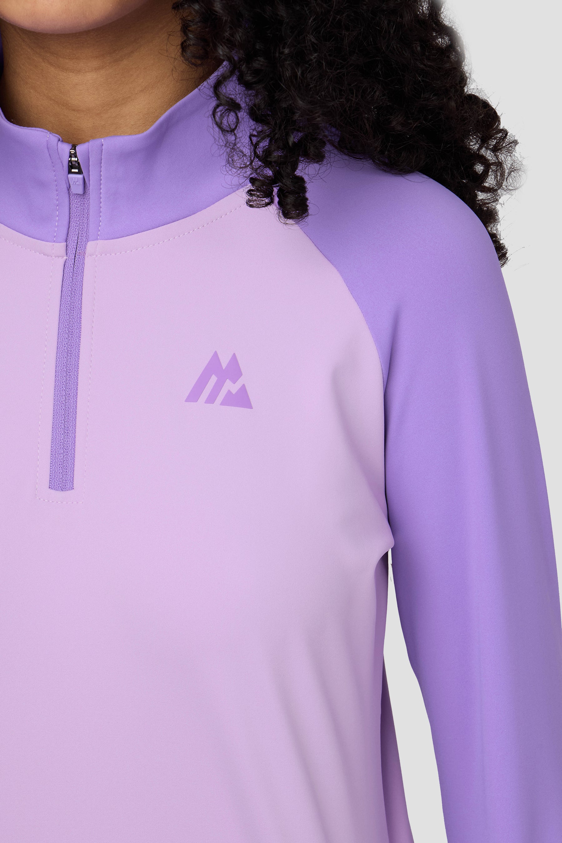 Girls Dash 1/4 Zip - Parma/Royal Purple