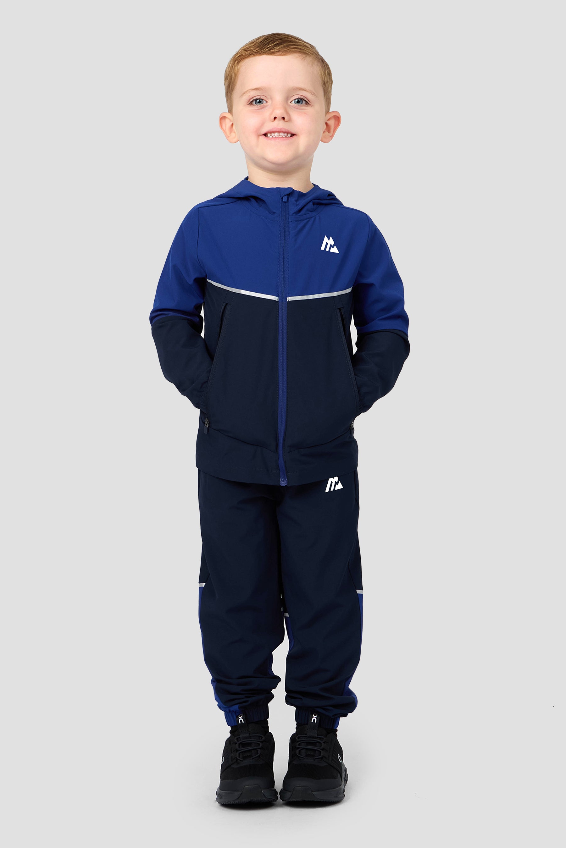 Infant Boys Trek Woven Jacket/Pant Set - Marine Blue/Midnight Blue
