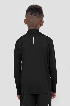 Boys Delta 1/4 Zip - Black