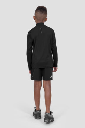 Boys Delta 1/4 Zip - Black