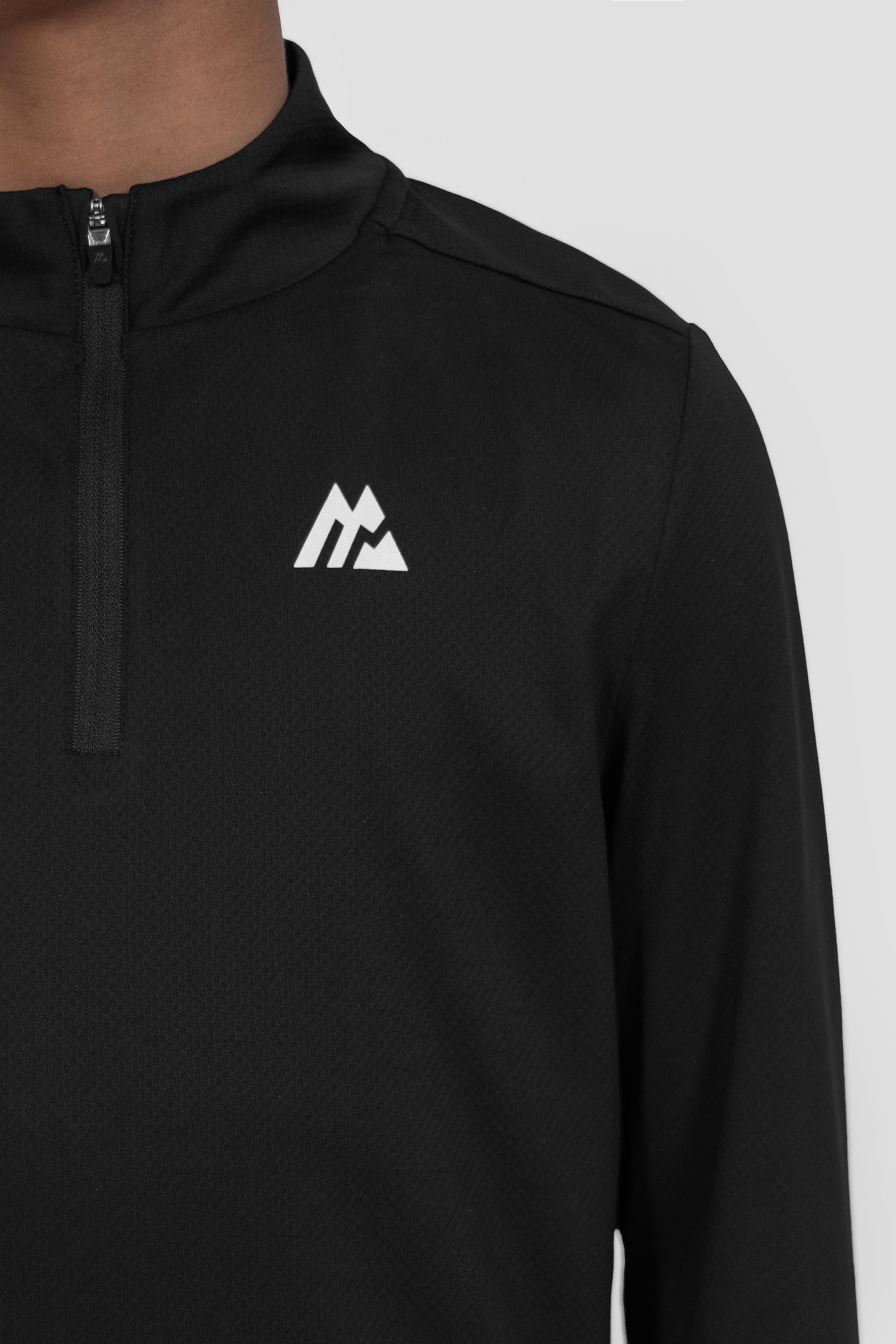 Boys Delta 1/4 Zip - Black