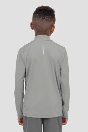 Boys Delta 1/4 Zip - Platinum Grey