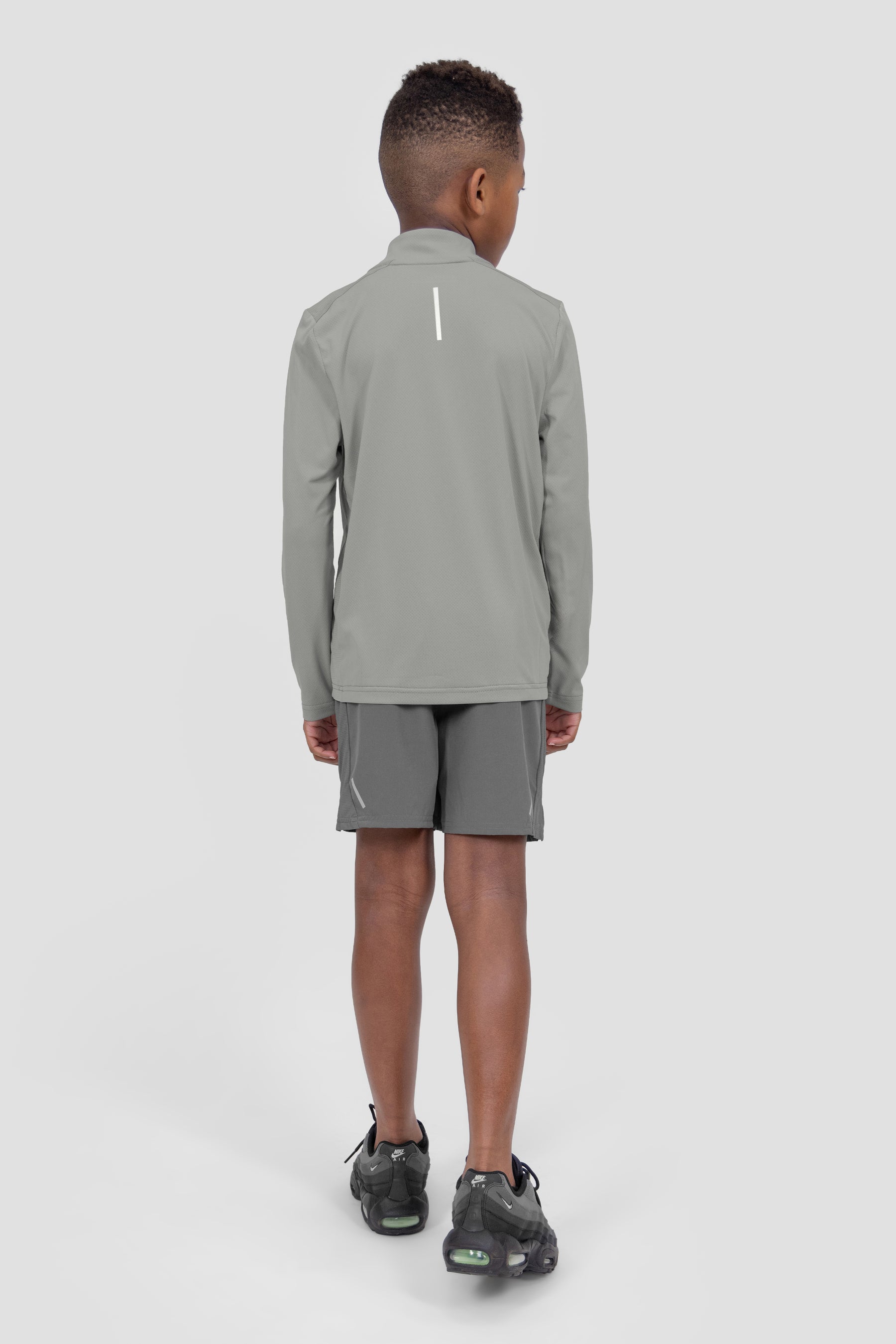 Boys Delta 1/4 Zip - Platinum Grey