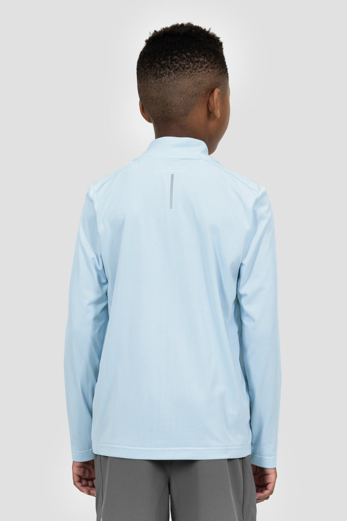 Boys Delta 1/4 Zip - Summer Mist