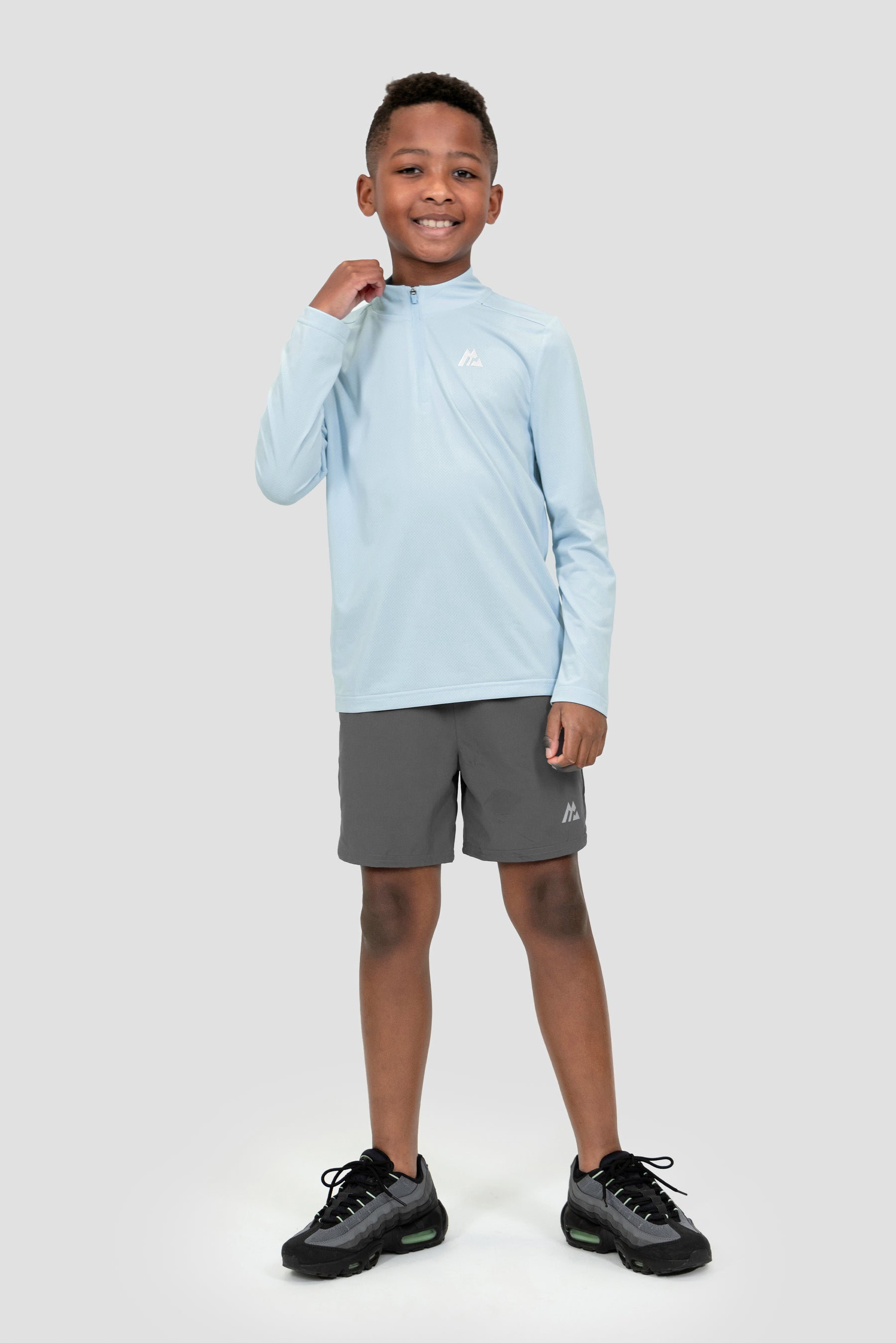 Boys Delta 1/4 Zip - Summer Mist