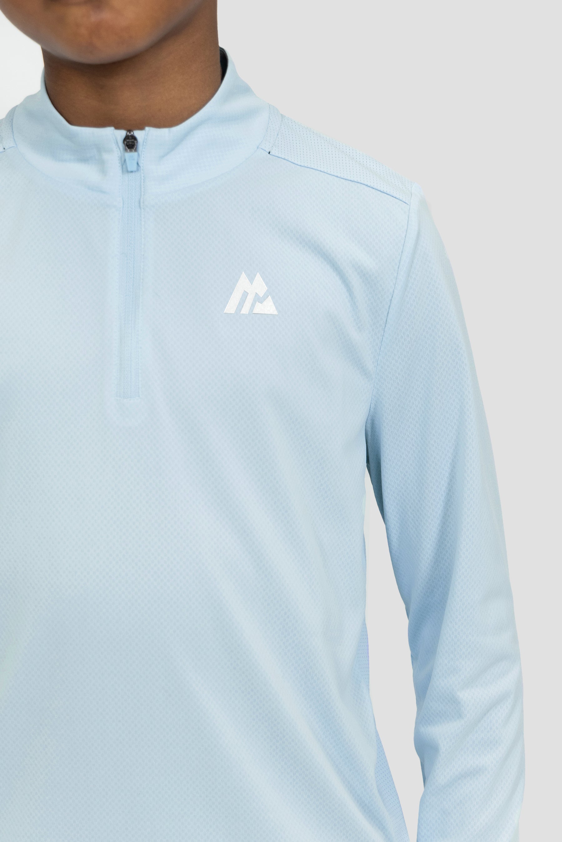 Boys Delta 1/4 Zip - Summer Mist