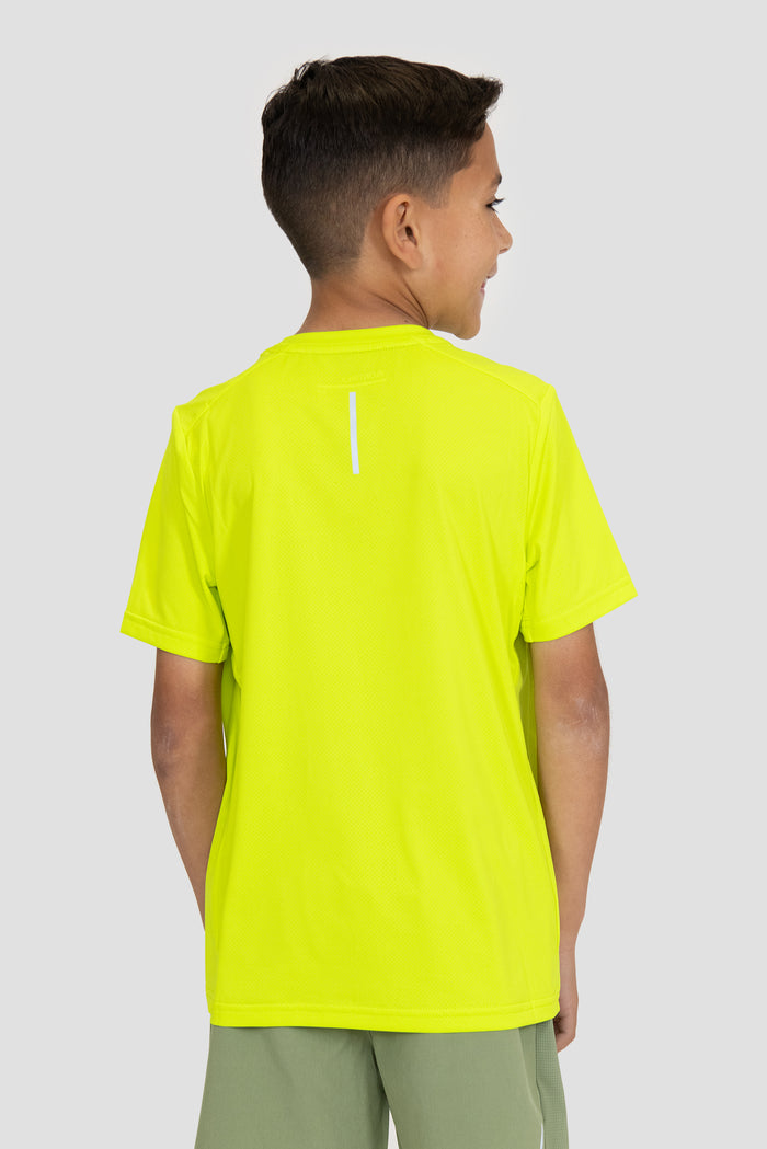 Boys Delta T-Shirt - Electric Lime