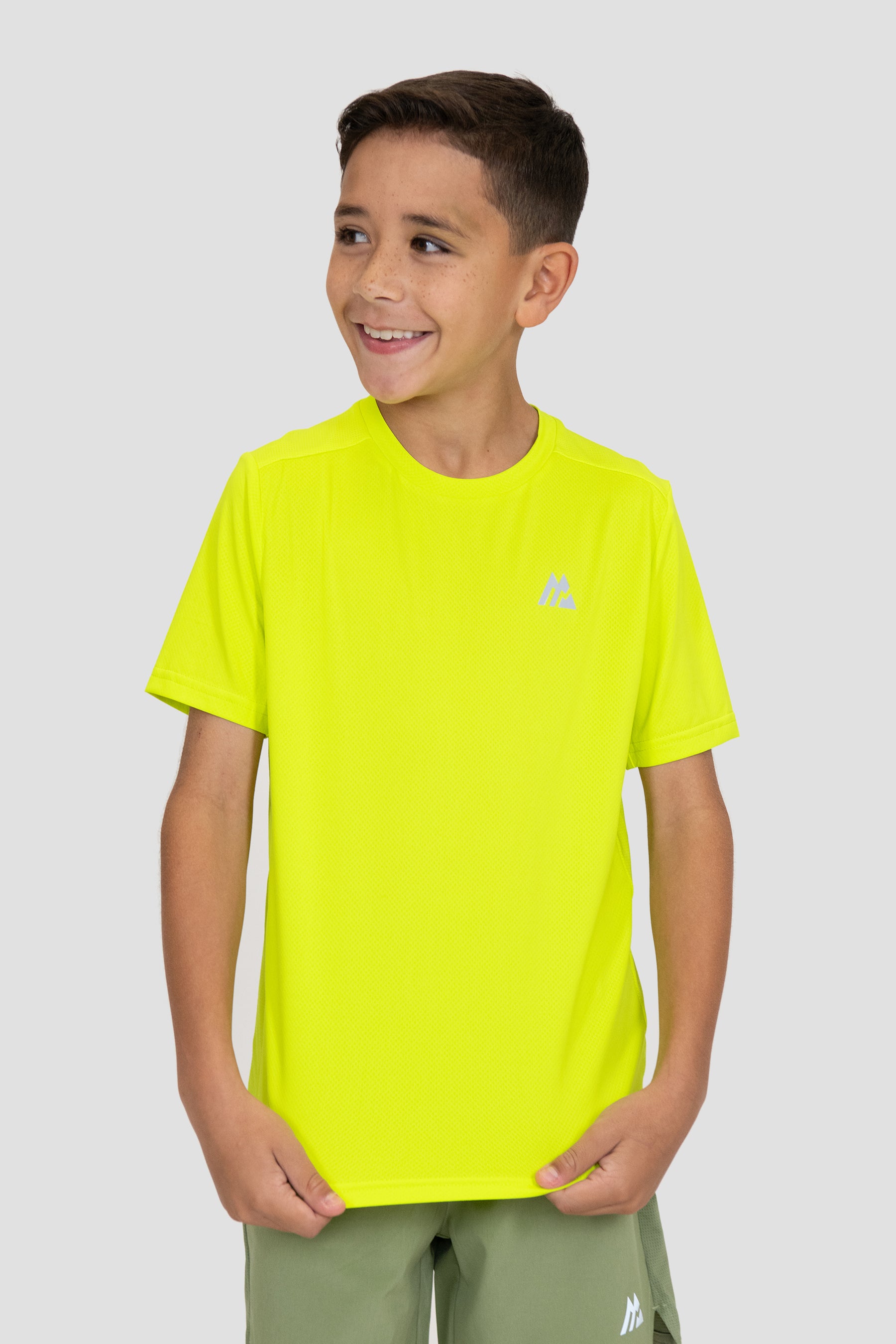 Boys Delta T-Shirt - Electric Lime