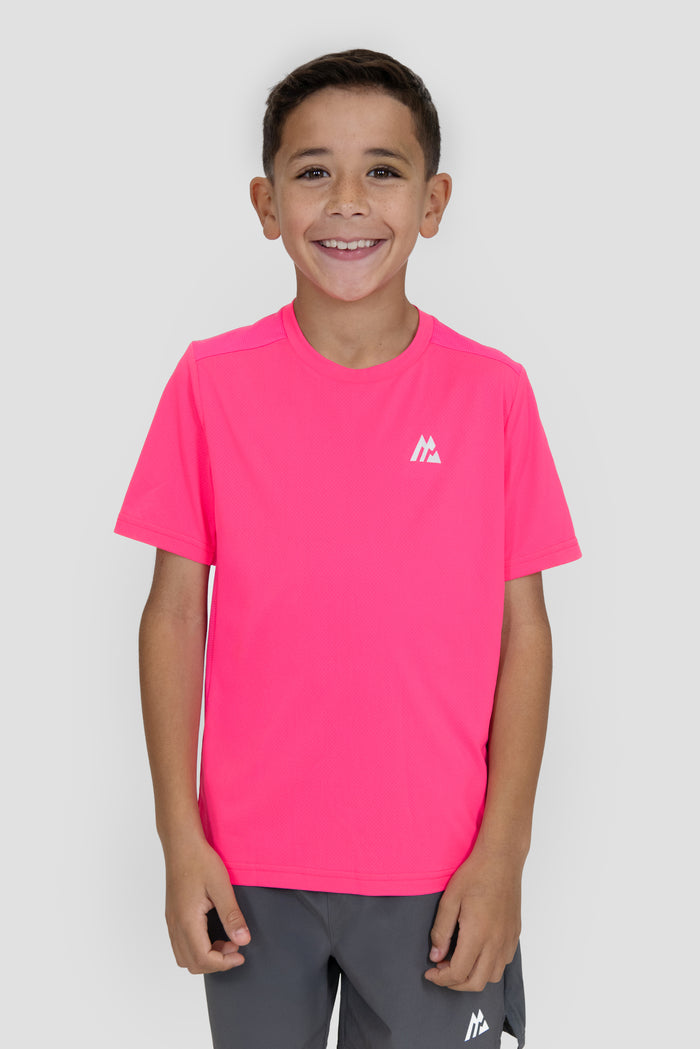 Boys Delta T-Shirt - Neon Pink