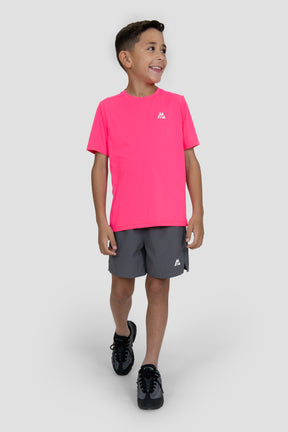 Boys Delta T-Shirt - Neon Pink