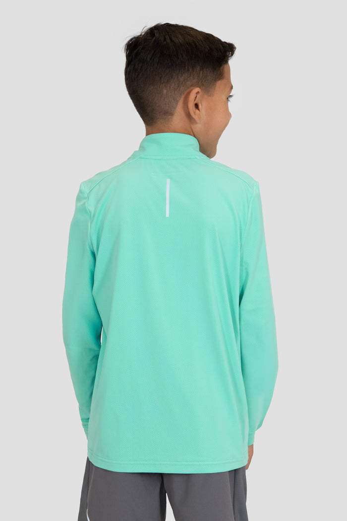 Boys Delta 1/4 Zip - Fluorite