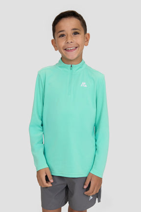 Boys Delta 1/4 Zip - Fluorite