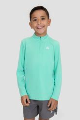 Boys Delta 1/4 Zip - Fluorite