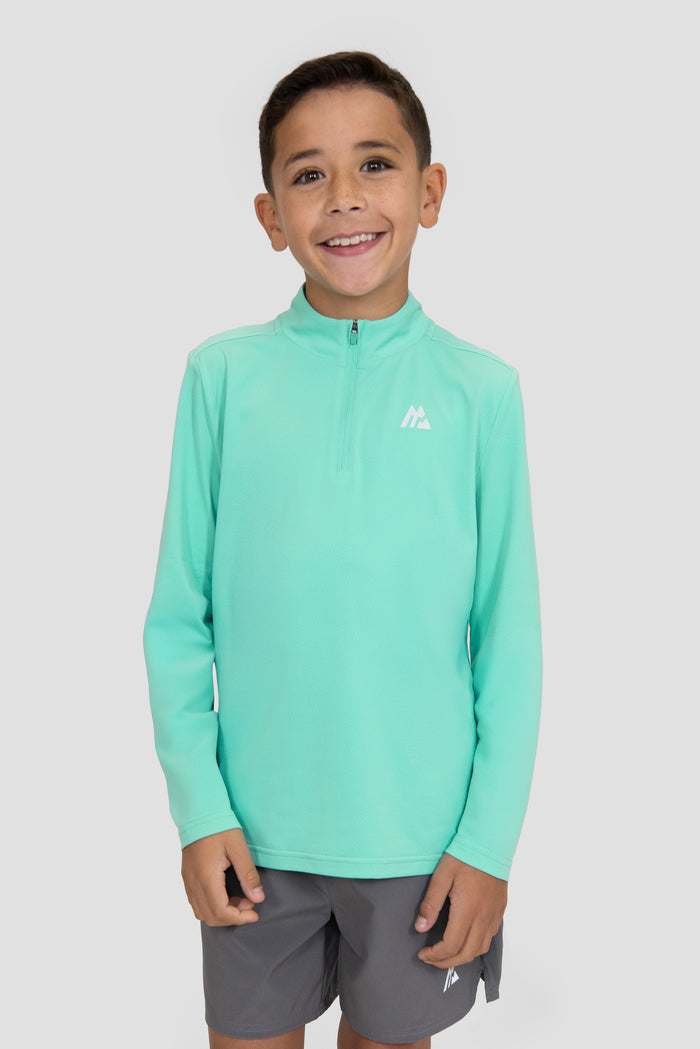 Boys Delta 1/4 Zip - Fluorite