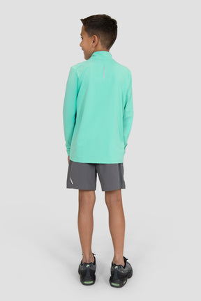 Boys Delta 1/4 Zip - Fluorite