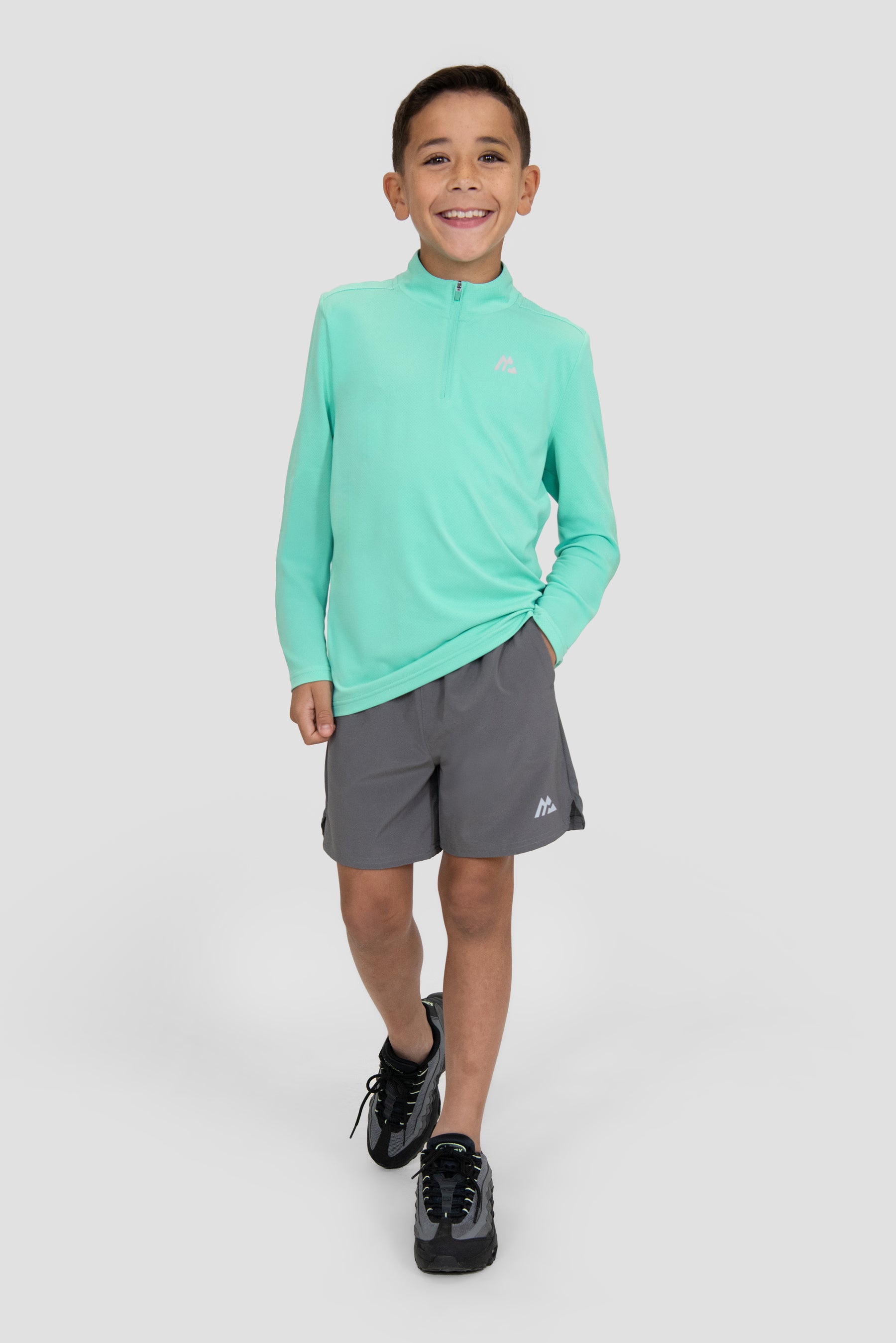 Boys Delta 1/4 Zip - Fluorite