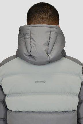 Junior Descent Down Jacket - Cement Grey/Platinum Grey