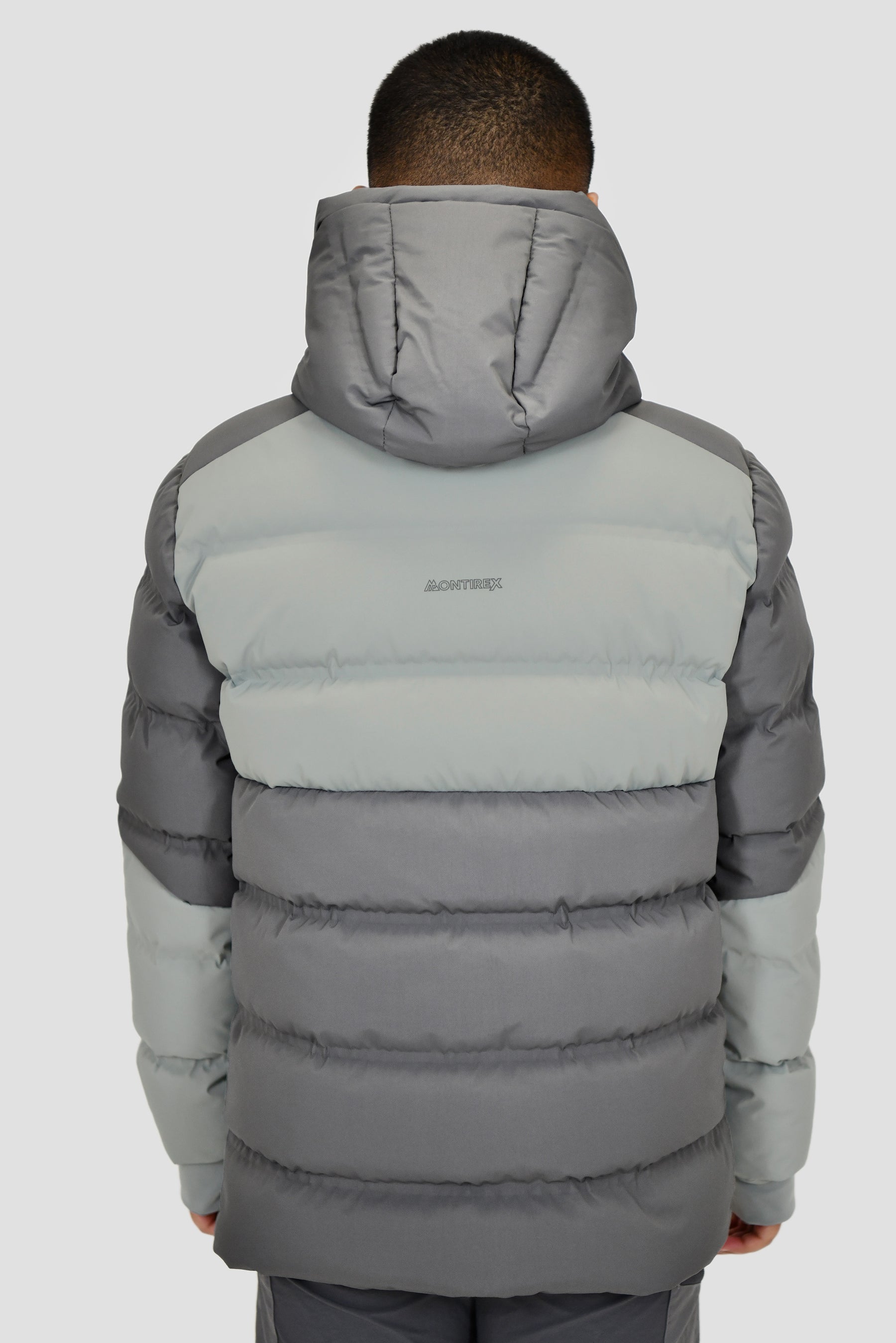 Junior Descent Down Jacket - Cement Grey/Platinum Grey