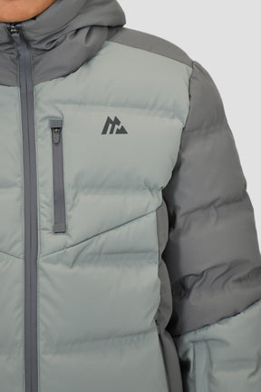 Junior Descent Down Jacket - Cement Grey/Platinum Grey