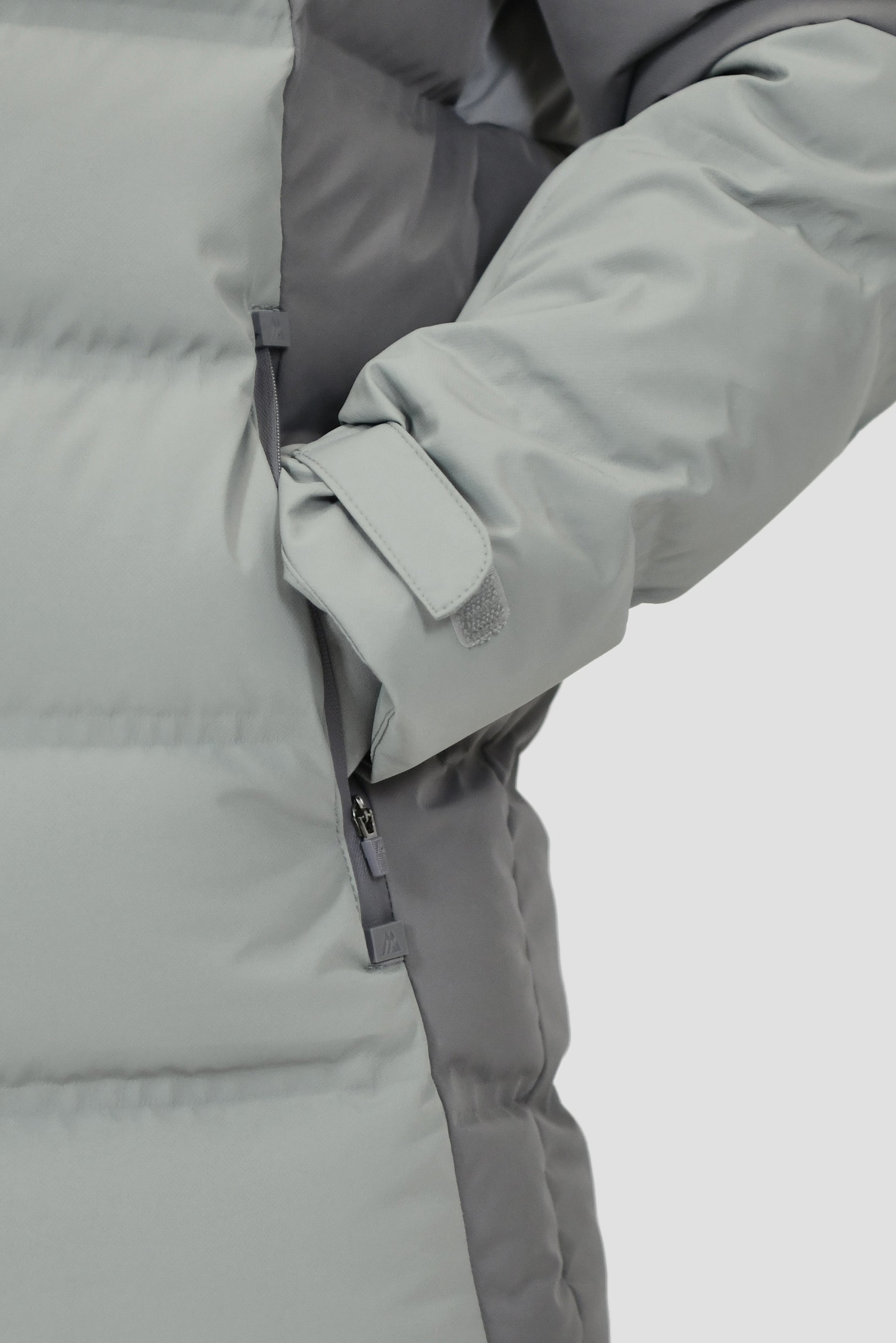 Junior Descent Down Jacket - Cement Grey/Platinum Grey