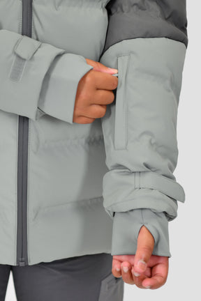 Junior Descent Down Jacket - Cement Grey/Platinum Grey