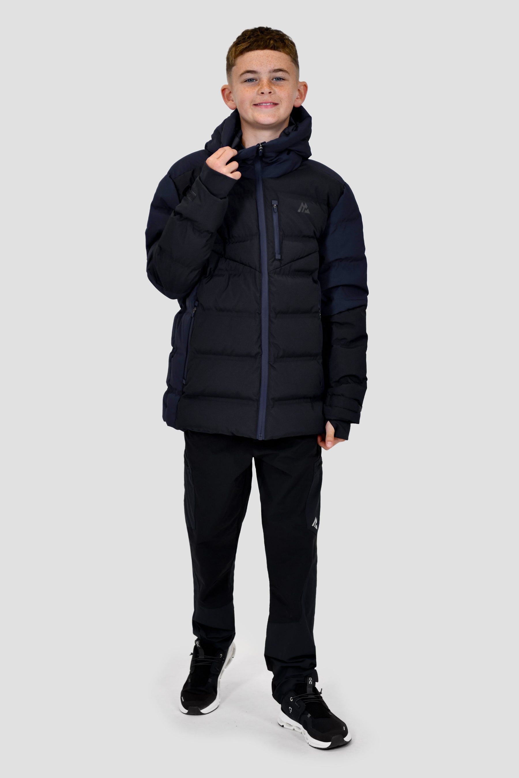 Junior Descent Down Jacket - Midnight Blue/Space Blue