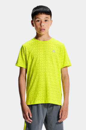 Boys Cube T-Shirt - Electric Lime