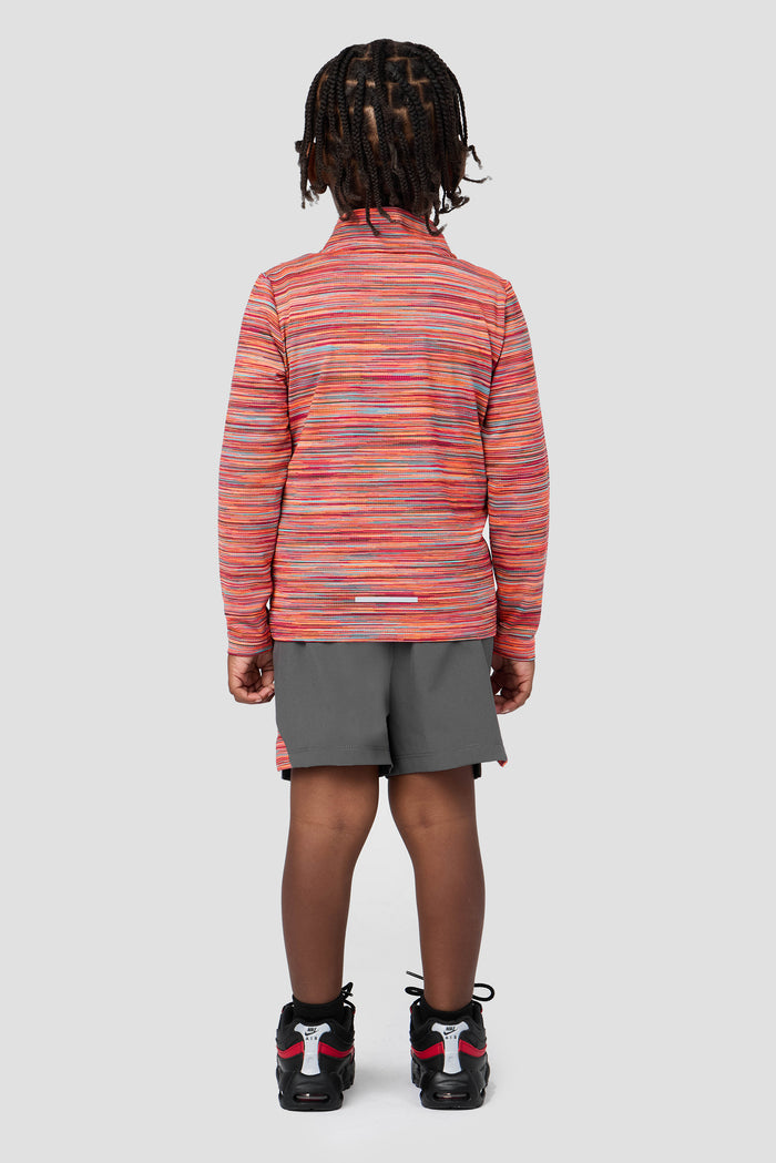 Infant Boy's Trail 1/4 Zip - Orange/Sky/Cherry