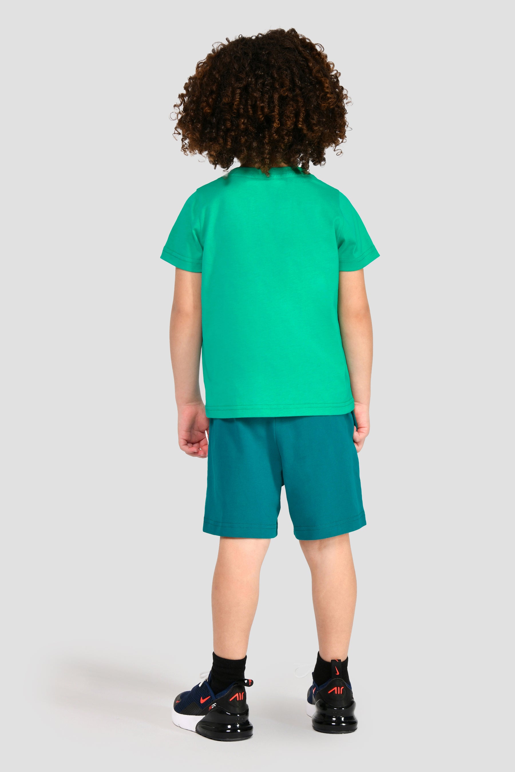 Infants Digi Hex T-Shirts/Short Set - Mountain Meadow/Deep Sea