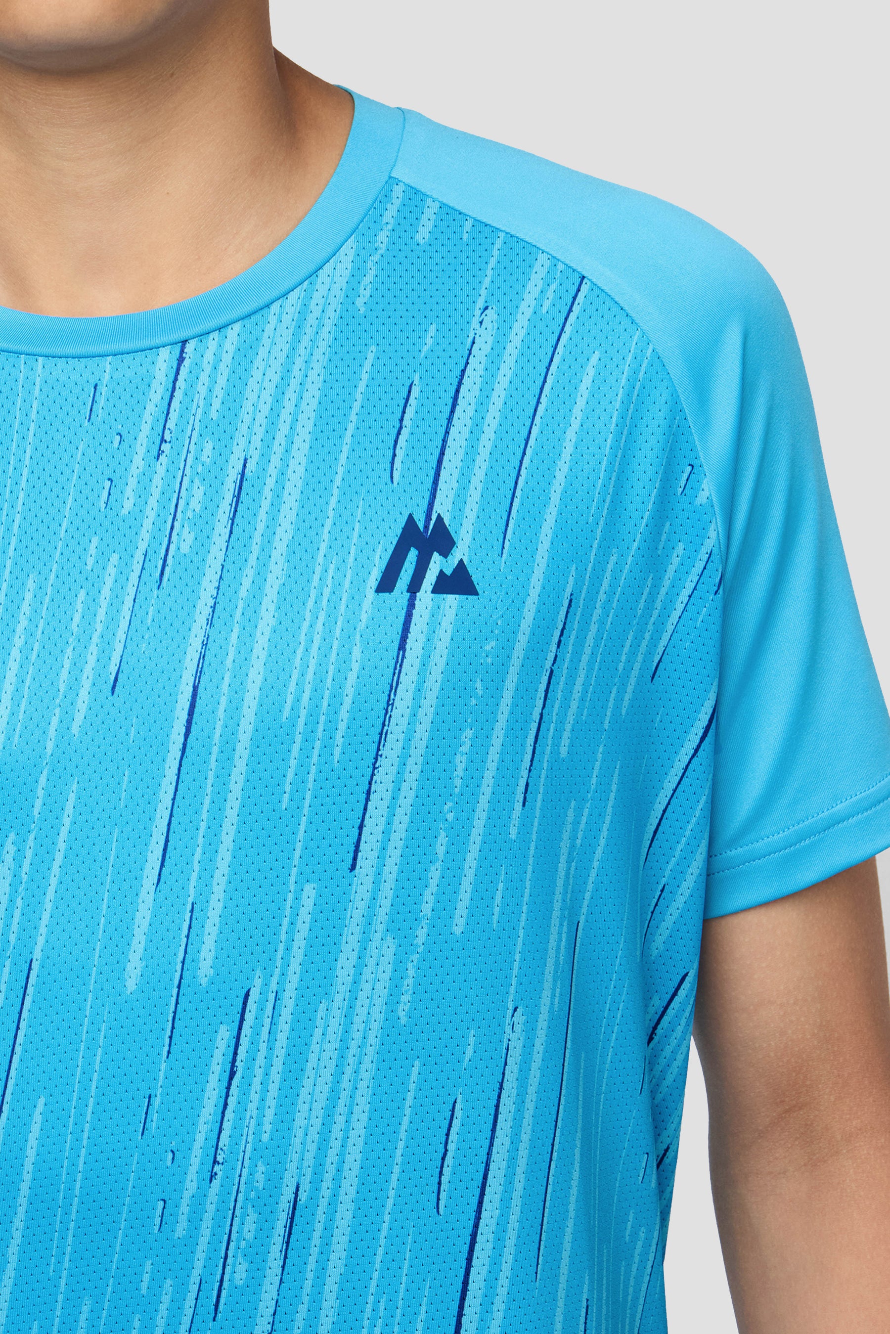 Boys Vigour T-Shirt - Maya Blue/Neon Sky