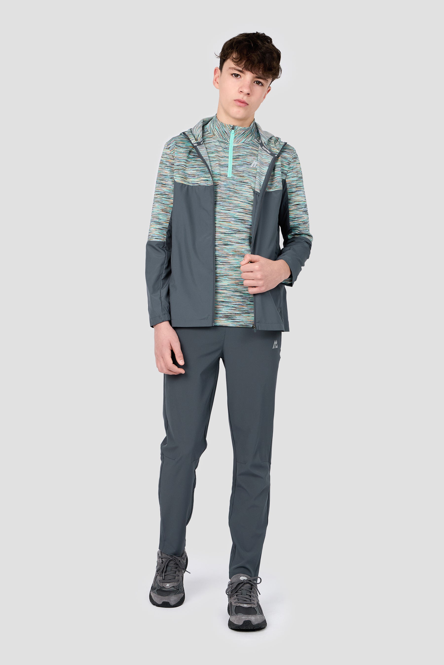 Boys Trail 1/4 Zip - Pastel Multi/Black