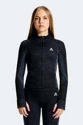 Girls Harmony Full Zip - Black/Cadet Grey