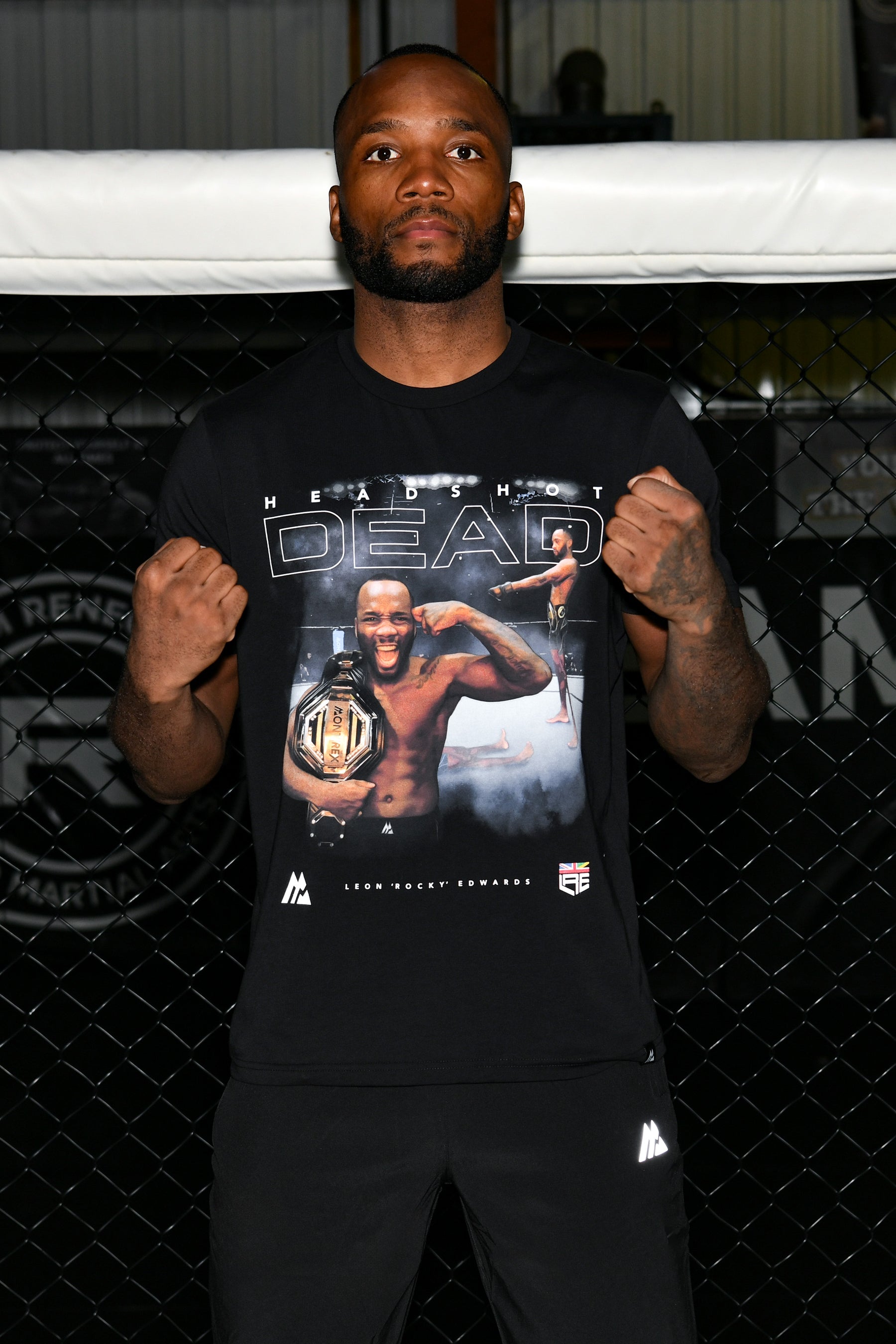 Leon Edwards Head Shot T-Shirt - Black