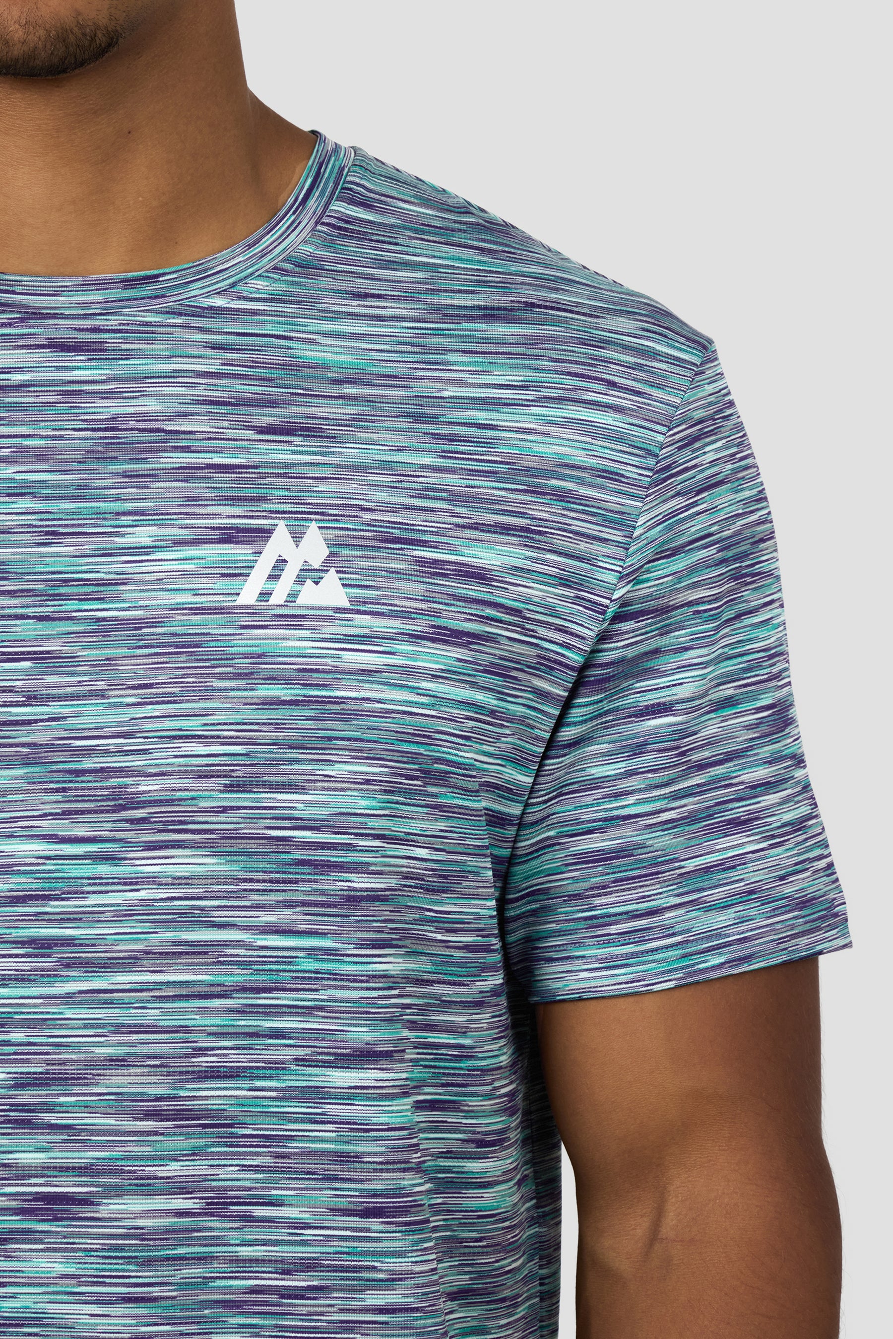 Trail T-Shirt - Grey/Green/Purple