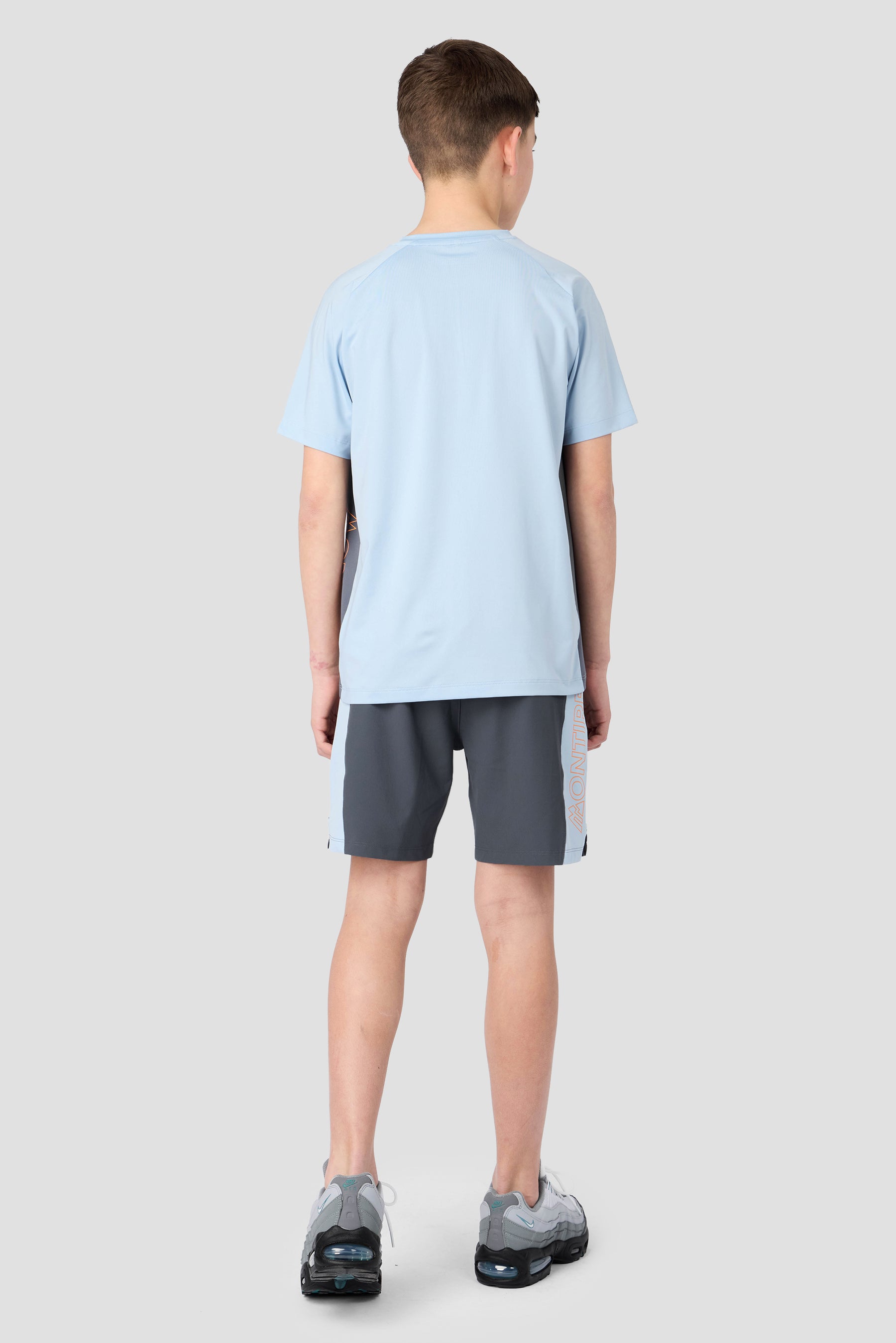 Boys Optic Short - Slate Grey/Summer Mist/Tangerine Glow