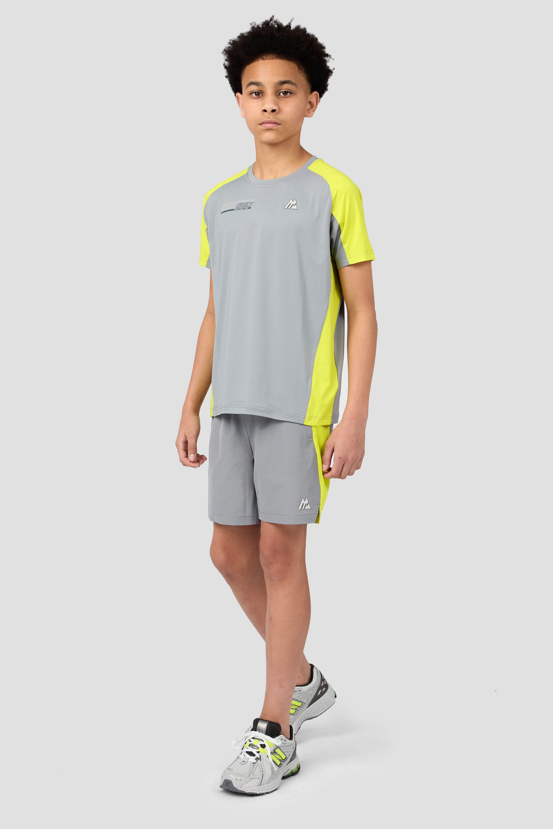 MTX Run Turbo Short - Platinum Grey/Electric Lime