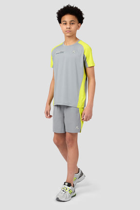 MTX Run Turbo Short - Platinum Grey/Electric Lime