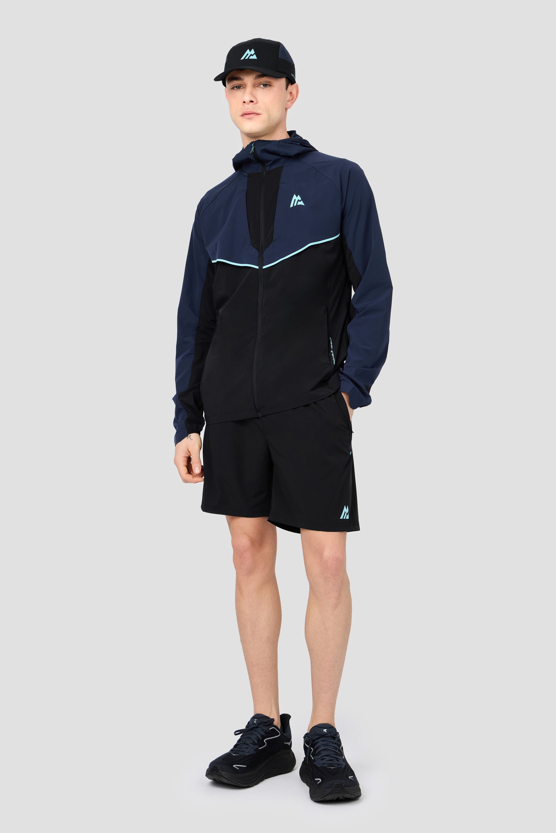 MTX Trail Traction Windbreaker - Black/Midnight Blue
